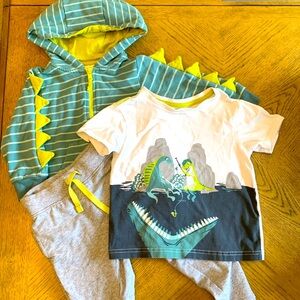 3 Piece Dinosaur print jogging set 3T Tommy Bahama